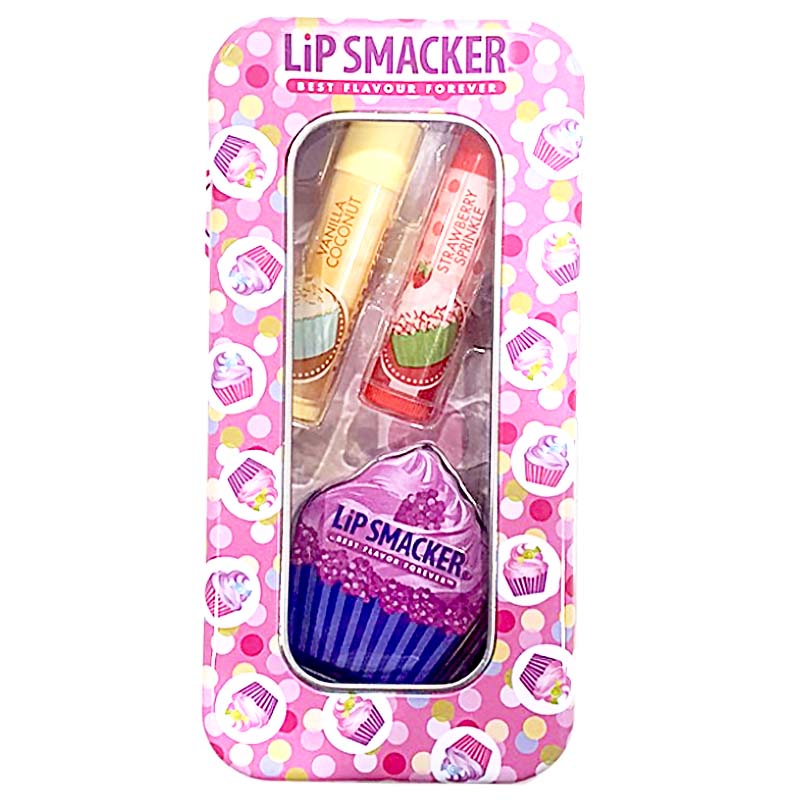 Cupcake Lip Balm Set Of 3 In Tin - Candy Kult - Candy Cult - Candy Kult Land - Wishbone - Boo Kitty - Panku - Frosti - Toxic Kitten - Hex-Heart - Cult Candy - Cake High Heels - [product_vendor}