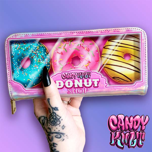 Box Of Donuts Candy Kult Long Line Wallet Candy Kult Donut Candy Cult - Candy Kult Land - Wishbone - Boo Kitty - Panku - Frosti - Toxic Kitten - Hex - Heart - Cult Candy - Ca