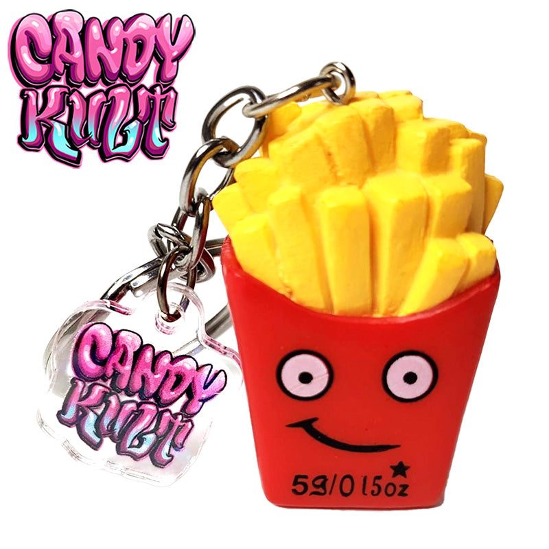 Chippies - French Fries Candy Kult Key Chain Candy Kult key chain key ring keychain Candy Cult - Candy Kult Land - Wishbone - Boo Kitty - Panku - Frosti - Toxic Kitten - Hex - Heart - Cult Candy - Ca