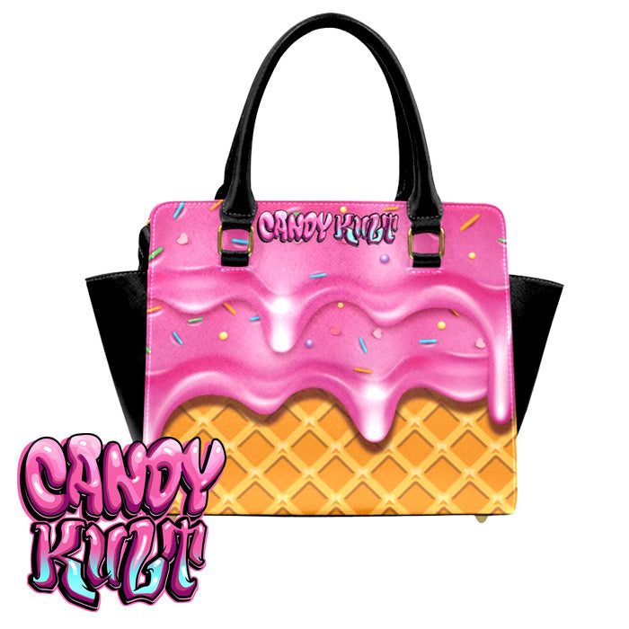 Strawberry Ice Cream Candy Kult Convertible Crossbody Handbag - Candy Kult - Candy Cult - Candy Kult Land - Wishbone - Boo Kitty - Panku - Frosti - Toxic Kitten - Hex-Heart - Cult Candy - Cake High Heels - [product_vendor}