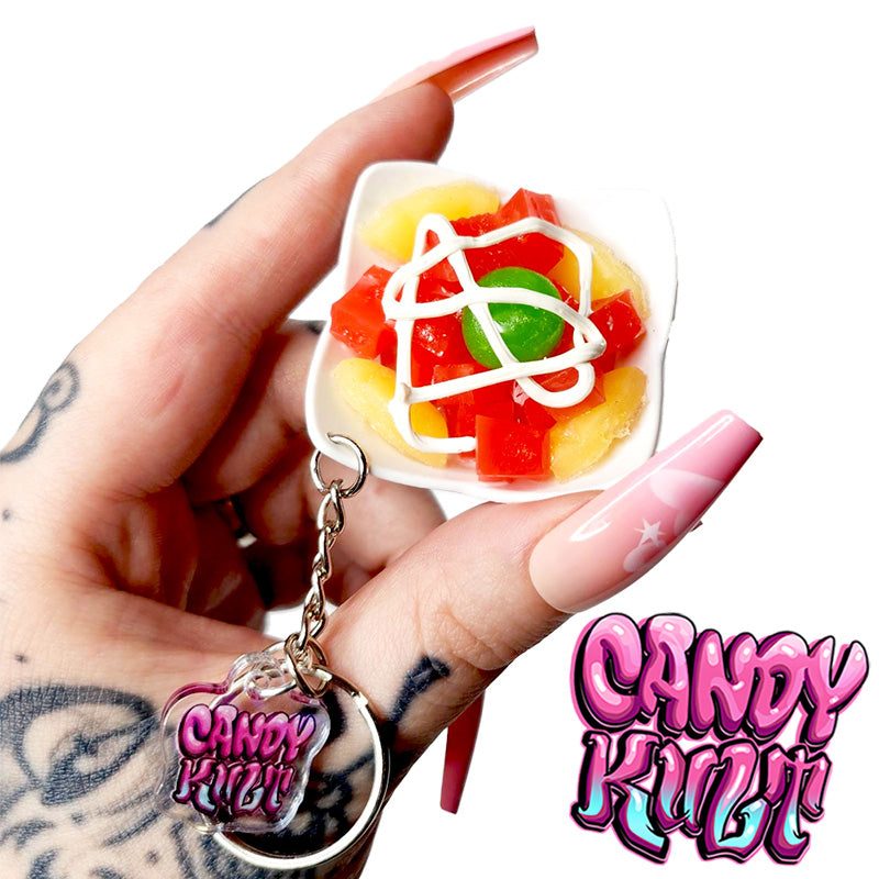 Fruit Salad Candy Kult Key Chain Candy Kult key chain key ring keychain Candy Cult - Candy Kult Land - Wishbone - Boo Kitty - Panku - Frosti - Toxic Kitten - Hex - Heart - Cult Candy - Ca