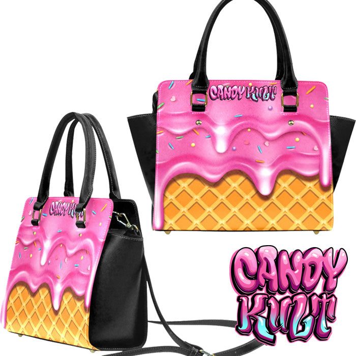 Strawberry Ice Cream Candy Kult Convertible Crossbody Handbag - Candy Kult - Candy Cult - Candy Kult Land - Wishbone - Boo Kitty - Panku - Frosti - Toxic Kitten - Hex-Heart - Cult Candy - Cake High Heels - [product_vendor}