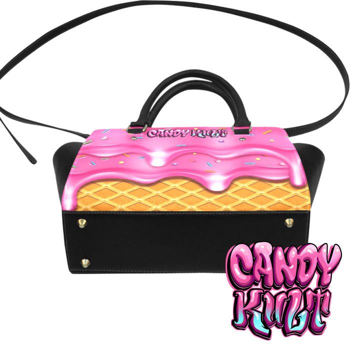 Strawberry Ice Cream Candy Kult Convertible Crossbody Handbag - Candy Kult - Candy Cult - Candy Kult Land - Wishbone - Boo Kitty - Panku - Frosti - Toxic Kitten - Hex-Heart - Cult Candy - Cake High Heels - [product_vendor}