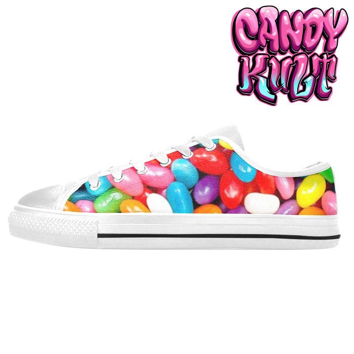 Jelly Beanz White Women's Low Canvas Shoes - Candy Kult - Candy Cult - Candy Kult Land - Wishbone - Boo Kitty - Panku - Frosti - Toxic Kitten - Hex-Heart - Cult Candy - Cake High Heels - [product_vendor}