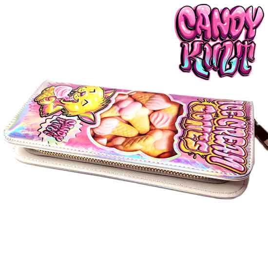 Ice Cream Cone Gummies Candy Kult Long Line Wallet Candy Kult Candy Cult - Candy Kult Land - Wishbone - Boo Kitty - Panku - Frosti - Toxic Kitten - Hex - Heart - Cult Candy - Ca