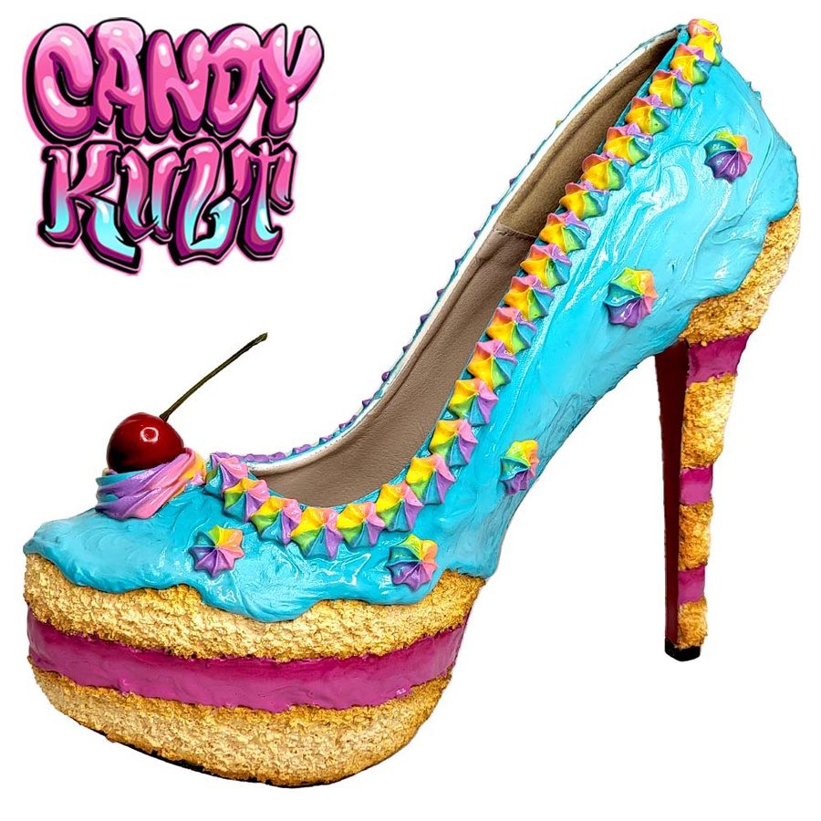 Layered Celebration Cake High Heel Shoes - Candy Kult - Candy Cult - Candy Kult Land - Wishbone - Boo Kitty - Panku - Frosti - Toxic Kitten - Hex-Heart - Cult Candy - Cake High Heels - [product_vendor}