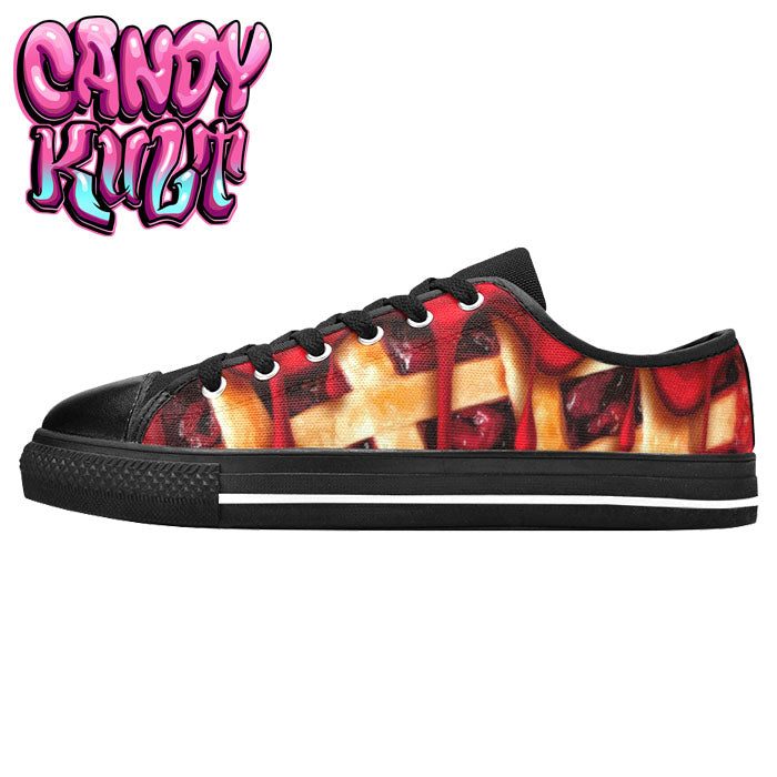 Oh My Cherry Pie Women's Low Canvas Shoes - Candy Kult - Candy Cult - Candy Kult Land - Wishbone - Boo Kitty - Panku - Frosti - Toxic Kitten - Hex-Heart - Cult Candy - Cake High Heels - [product_vendor}