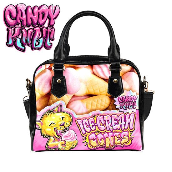 Ice Cream Cone Gummies Candy Kult Classic Convertible Crossbody Handbag - Candy Kult - Candy Cult - Candy Kult Land - Wishbone - Boo Kitty - Panku - Frosti - Toxic Kitten - Hex-Heart - Cult Candy - Cake High Heels - [product_vendor}