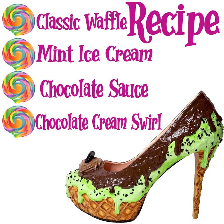 Choc Chip Ice Cream High Heel Shoes - Candy Kult - Candy Cult - Candy Kult Land - Wishbone - Boo Kitty - Panku - Frosti - Toxic Kitten - Hex-Heart - Cult Candy - Cake High Heels - [product_vendor}