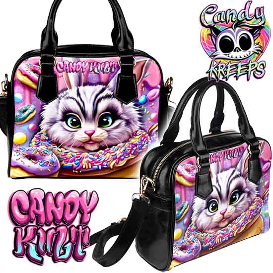 Fizz The Donut Bunny Classic Convertible Crossbody Bag - Candy Kult - Candy Cult - Candy Kult Land - Wishbone - Boo Kitty - Panku - Frosti - Toxic Kitten - Hex-Heart - Cult Candy - Cake High Heels - [product_vendor}