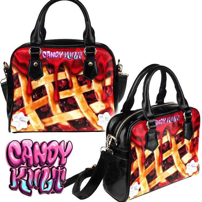 Oh My Cherry Pie Candy Kult Classic Convertible Crossbody Handbag - Candy Kult - Candy Cult - Candy Kult Land - Wishbone - Boo Kitty - Panku - Frosti - Toxic Kitten - Hex-Heart - Cult Candy - Cake High Heels - [product_vendor}