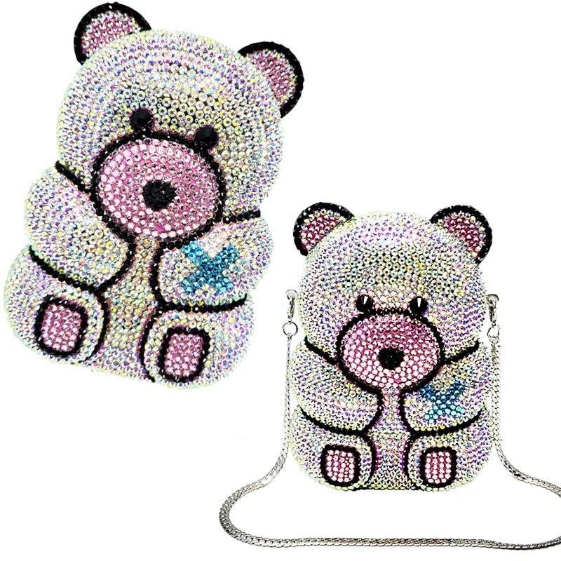 Teddy Bear Crystalized Clutch Purse - Candy Kult - Candy Cult - Candy Kult Land - Wishbone - Boo Kitty - Panku - Frosti - Toxic Kitten - Hex-Heart - Cult Candy - Cake High Heels - [product_vendor}