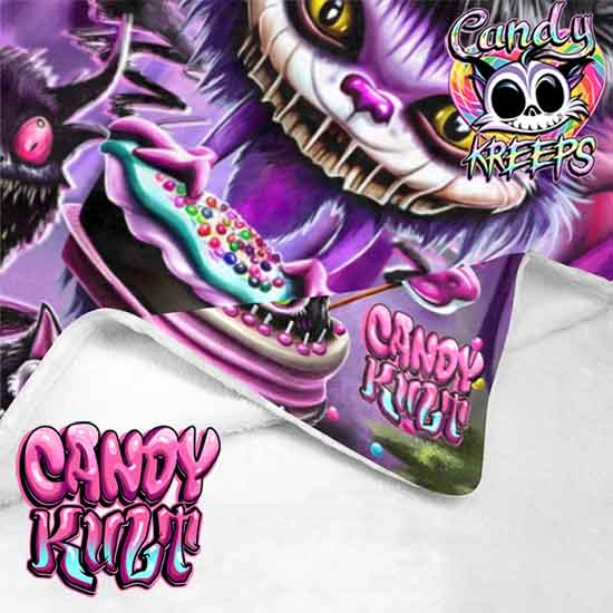 Nekomare Candy Kreeps Micro Fleece Blanket - Candy Kult - Candy Cult - Candy Kult Land - Wishbone - Boo Kitty - Panku - Frosti - Toxic Kitten - Hex-Heart - Cult Candy - Cake High Heels - [product_vendor}