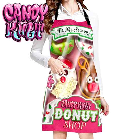 Box Of Christmas Donuts Candy Kult Apron - Candy Kult - Candy Cult - Candy Kult Land - Wishbone - Boo Kitty - Panku - Frosti - Toxic Kitten - Hex-Heart - Cult Candy - Cake High Heels - [product_vendor}