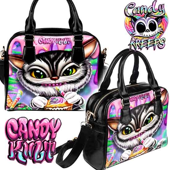 Zebie Candy Kreeps Classic Convertible Crossbody Bag - Candy Kult - Candy Cult - Candy Kult Land - Wishbone - Boo Kitty - Panku - Frosti - Toxic Kitten - Hex-Heart - Cult Candy - Cake High Heels - [product_vendor}