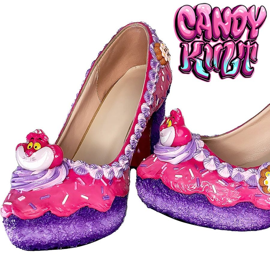 Cheshire Tea Party Cake High Heel Shoes - Candy Kult - Candy Cult - Candy Kult Land - Wishbone - Boo Kitty - Panku - Frosti - Toxic Kitten - Hex-Heart - Cult Candy - Cake High Heels - [product_vendor}