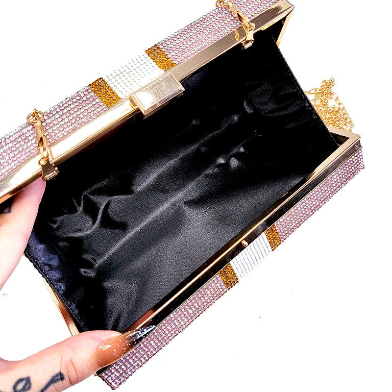 Bubblegum Bills Crystalized Clutch Purse / Crossbody - Candy Kult - Candy Cult - Candy Kult Land - Wishbone - Boo Kitty - Panku - Frosti - Toxic Kitten - Hex-Heart - Cult Candy - Cake High Heels - [product_vendor}