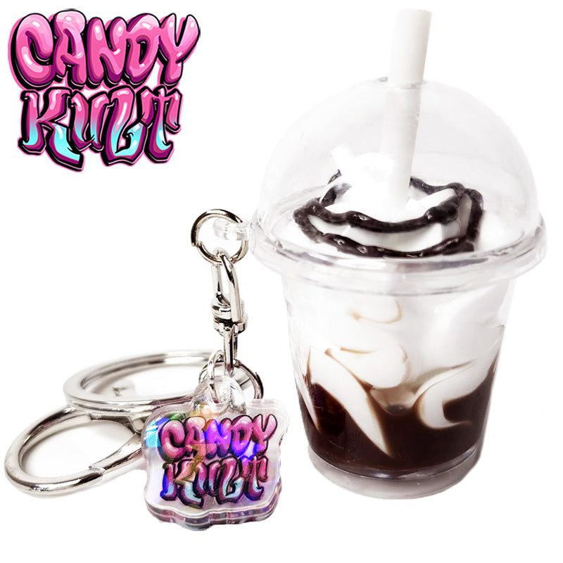 Large Chocolate Sundae Candy Kult Key Chain Candy Kult key chain key ring keychain Candy Cult - Candy Kult Land - Wishbone - Boo Kitty - Panku - Frosti - Toxic Kitten - Hex - Heart - Cult Candy - Ca