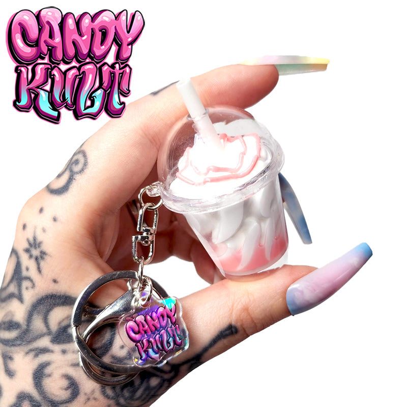 Large Cotton Candy Sundae Candy Kult Key Chain Candy Kult key chain key ring keychain Candy Cult - Candy Kult Land - Wishbone - Boo Kitty - Panku - Frosti - Toxic Kitten - Hex - Heart - Cult Candy - Ca
