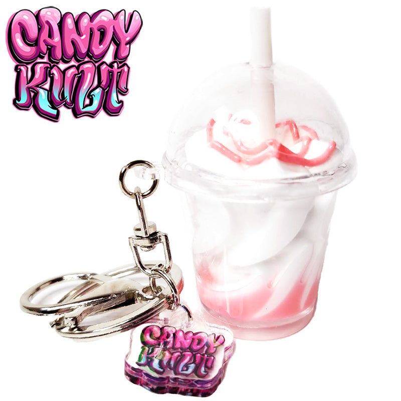 Large Cotton Candy Sundae Candy Kult Key Chain Candy Kult key chain key ring keychain Candy Cult - Candy Kult Land - Wishbone - Boo Kitty - Panku - Frosti - Toxic Kitten - Hex - Heart - Cult Candy - Ca