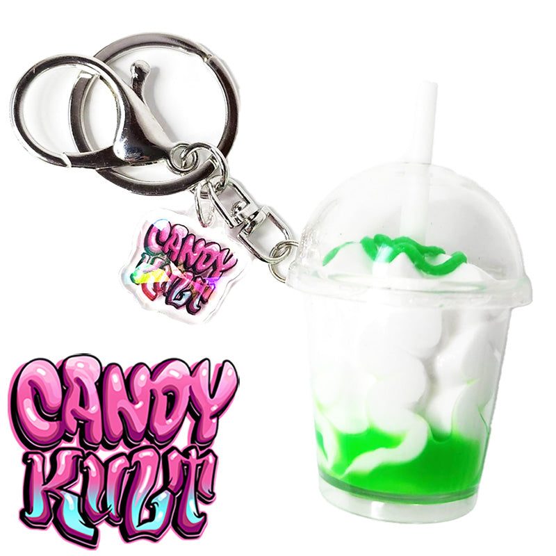 Large Lime Sundae Candy Kult Key Chain Candy Kult key chain key ring keychain Candy Cult - Candy Kult Land - Wishbone - Boo Kitty - Panku - Frosti - Toxic Kitten - Hex - Heart - Cult Candy - Ca
