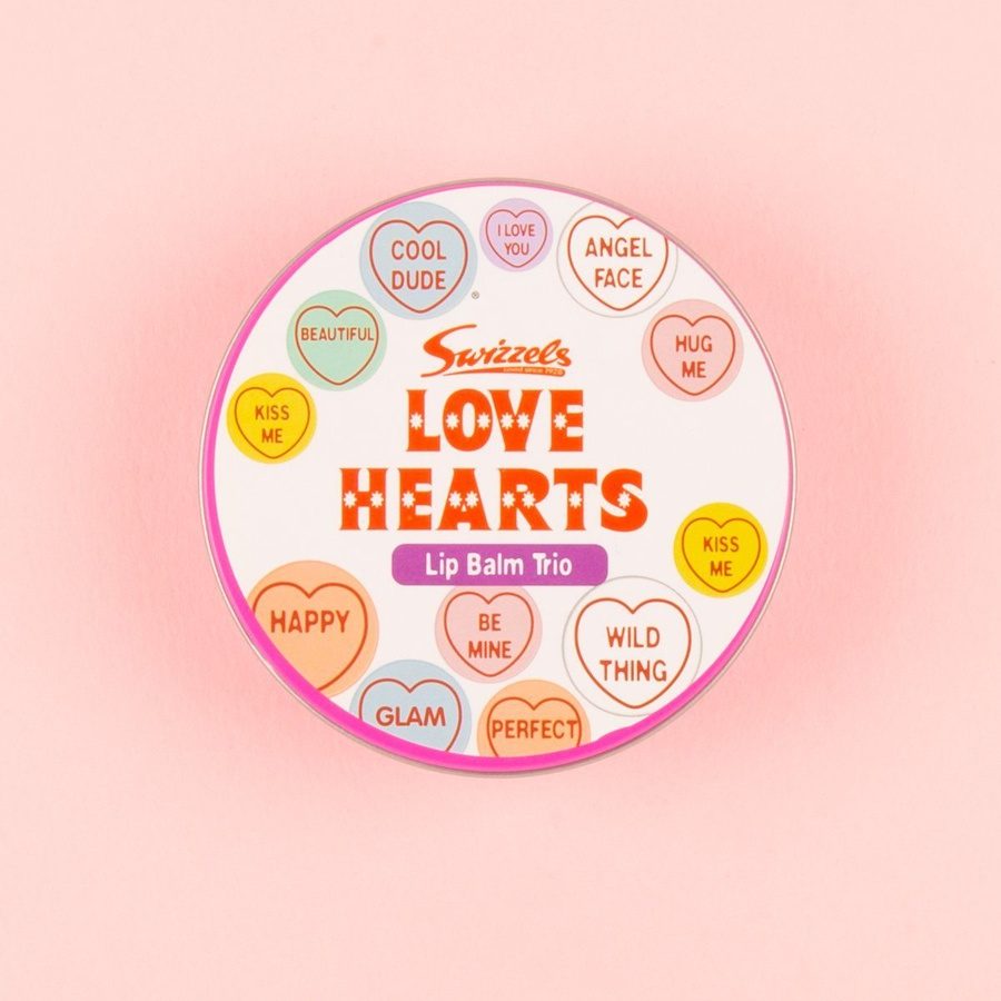 Love Hearts Candy Lip Balm Tin Trio Set Candy Kult Candy Cult - Candy Kult Land - Wishbone - Boo Kitty - Panku - Frosti - Toxic Kitten - Hex - Heart - Cult Candy - Ca