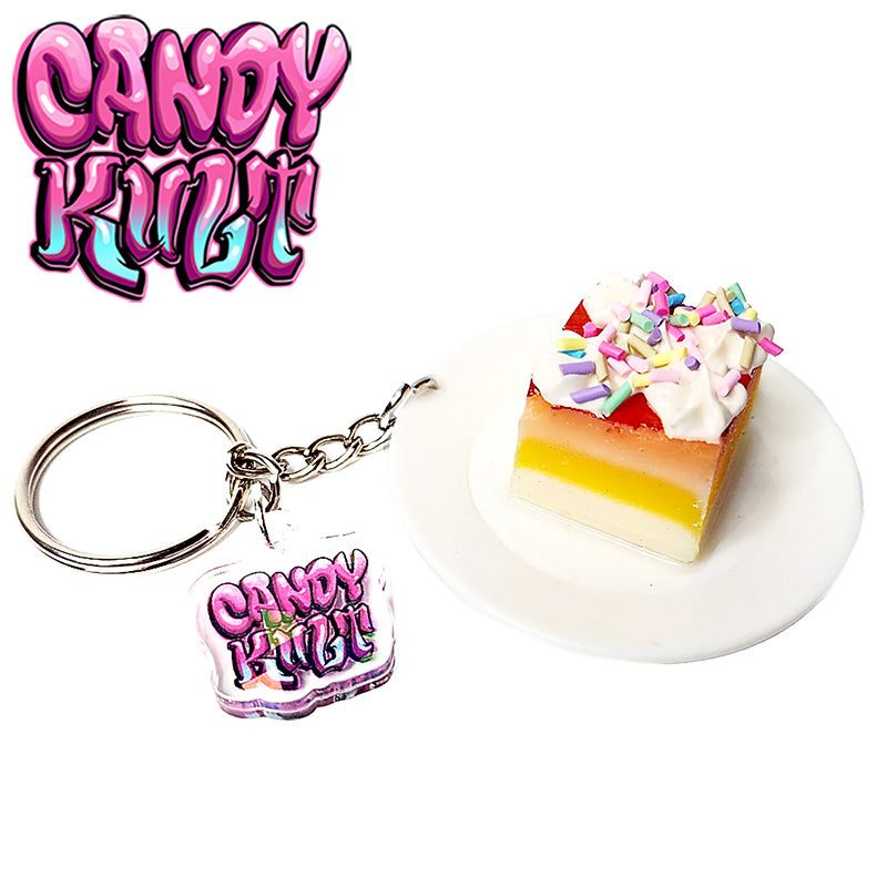 Piece Of Cake Candy Kult Key Chain Candy Kult key chain key ring keychain Candy Cult - Candy Kult Land - Wishbone - Boo Kitty - Panku - Frosti - Toxic Kitten - Hex - Heart - Cult Candy - Ca