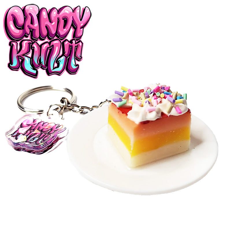 Piece Of Cake Candy Kult Key Chain Candy Kult key chain key ring keychain Candy Cult - Candy Kult Land - Wishbone - Boo Kitty - Panku - Frosti - Toxic Kitten - Hex - Heart - Cult Candy - Ca