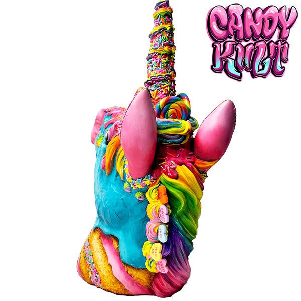 Rainbow Cake Unicorn Sculpture Candy Kult Cake Unicorns Candy Cult - Candy Kult Land - Wishbone - Boo Kitty - Panku - Frosti - Toxic Kitten - Hex - Heart - Cult Candy - Ca