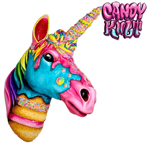 Rainbow Cake Unicorn Sculpture Candy Kult Cake Unicorns Candy Cult - Candy Kult Land - Wishbone - Boo Kitty - Panku - Frosti - Toxic Kitten - Hex - Heart - Cult Candy - Ca