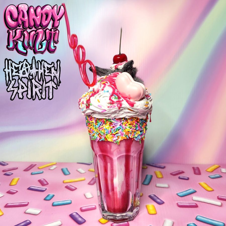 Rainbow Cherry Milkshake Bunny Candy Kult bunny milkshake taxidermy Candy Cult - Candy Kult Land - Wishbone - Boo Kitty - Panku - Frosti - Toxic Kitten - Hex - Heart - Cult Candy - Ca
