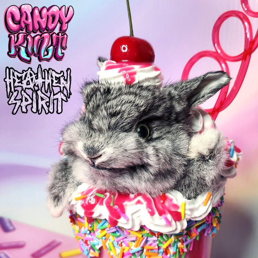 Rainbow Cherry Milkshake Bunny Candy Kult bunny milkshake taxidermy Candy Cult - Candy Kult Land - Wishbone - Boo Kitty - Panku - Frosti - Toxic Kitten - Hex - Heart - Cult Candy - Ca
