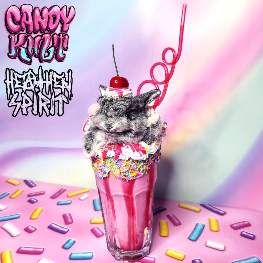 Rainbow Cherry Milkshake Bunny Candy Kult bunny milkshake taxidermy Candy Cult - Candy Kult Land - Wishbone - Boo Kitty - Panku - Frosti - Toxic Kitten - Hex - Heart - Cult Candy - Ca