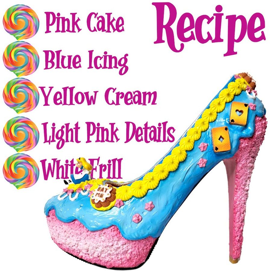Mad Tea Party Cake High Heel Shoes - Candy Kult - Candy Cult - Candy Kult Land - Wishbone - Boo Kitty - Panku - Frosti - Toxic Kitten - Hex-Heart - Cult Candy - Cake High Heels - [product_vendor}