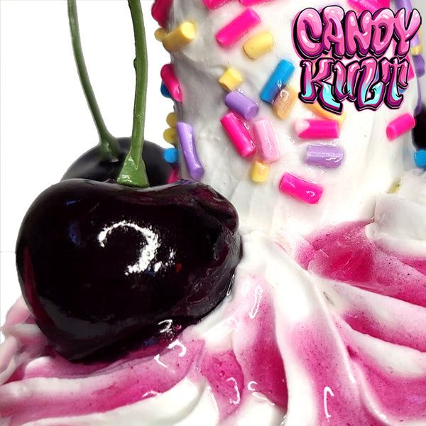 Strawberry Bubble Gum Ice Cream Unicorn Sculpture Candy Kult Ice Cream Unicorns Candy Cult - Candy Kult Land - Wishbone - Boo Kitty - Panku - Frosti - Toxic Kitten - Hex - Heart - Cult Candy - Ca