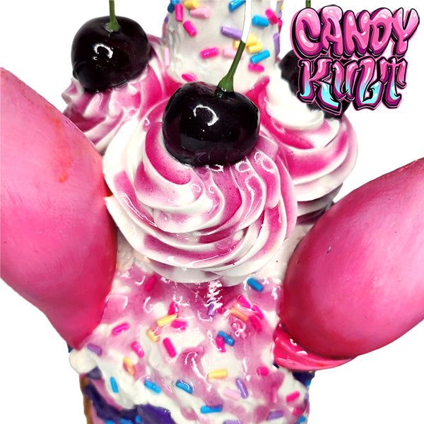 Strawberry Bubble Gum Ice Cream Unicorn Sculpture Candy Kult Ice Cream Unicorns Candy Cult - Candy Kult Land - Wishbone - Boo Kitty - Panku - Frosti - Toxic Kitten - Hex - Heart - Cult Candy - Ca