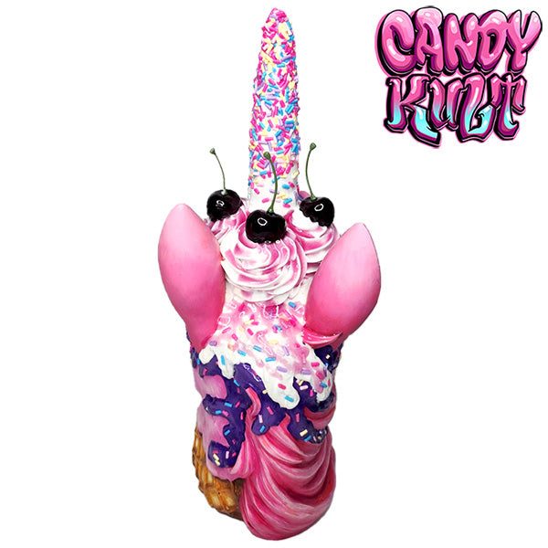 Strawberry Bubble Gum Ice Cream Unicorn Sculpture Candy Kult Ice Cream Unicorns Candy Cult - Candy Kult Land - Wishbone - Boo Kitty - Panku - Frosti - Toxic Kitten - Hex - Heart - Cult Candy - Ca