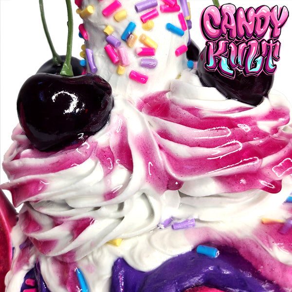 Strawberry Bubble Gum Ice Cream Unicorn Sculpture Candy Kult Ice Cream Unicorns Candy Cult - Candy Kult Land - Wishbone - Boo Kitty - Panku - Frosti - Toxic Kitten - Hex - Heart - Cult Candy - Ca