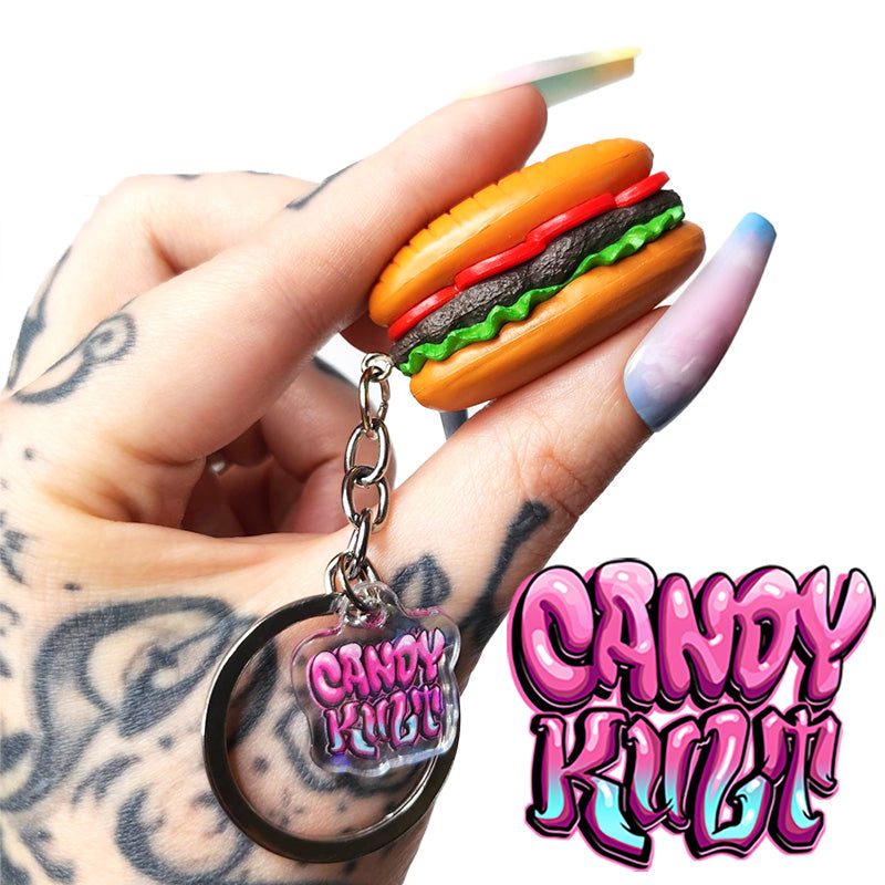 Sub Sandwich Candy Kult Key Chain Candy Kult key chain key ring keychain Candy Cult - Candy Kult Land - Wishbone - Boo Kitty - Panku - Frosti - Toxic Kitten - Hex - Heart - Cult Candy - Ca