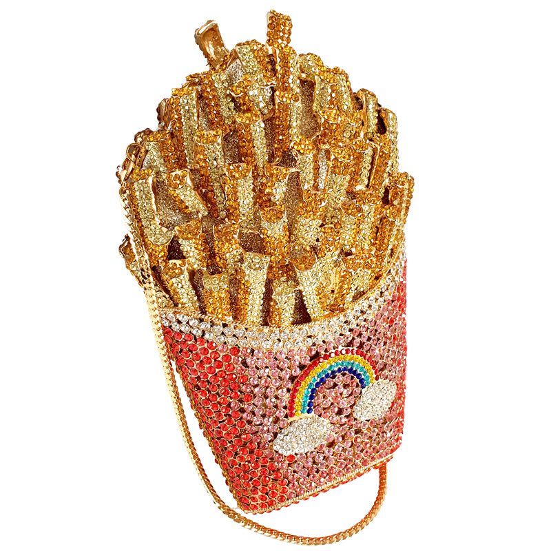 Fries Crystalized Clutch Purse - Candy Kult - Candy Cult - Candy Kult Land - Wishbone - Boo Kitty - Panku - Frosti - Toxic Kitten - Hex-Heart - Cult Candy - Cake High Heels - [product_vendor}