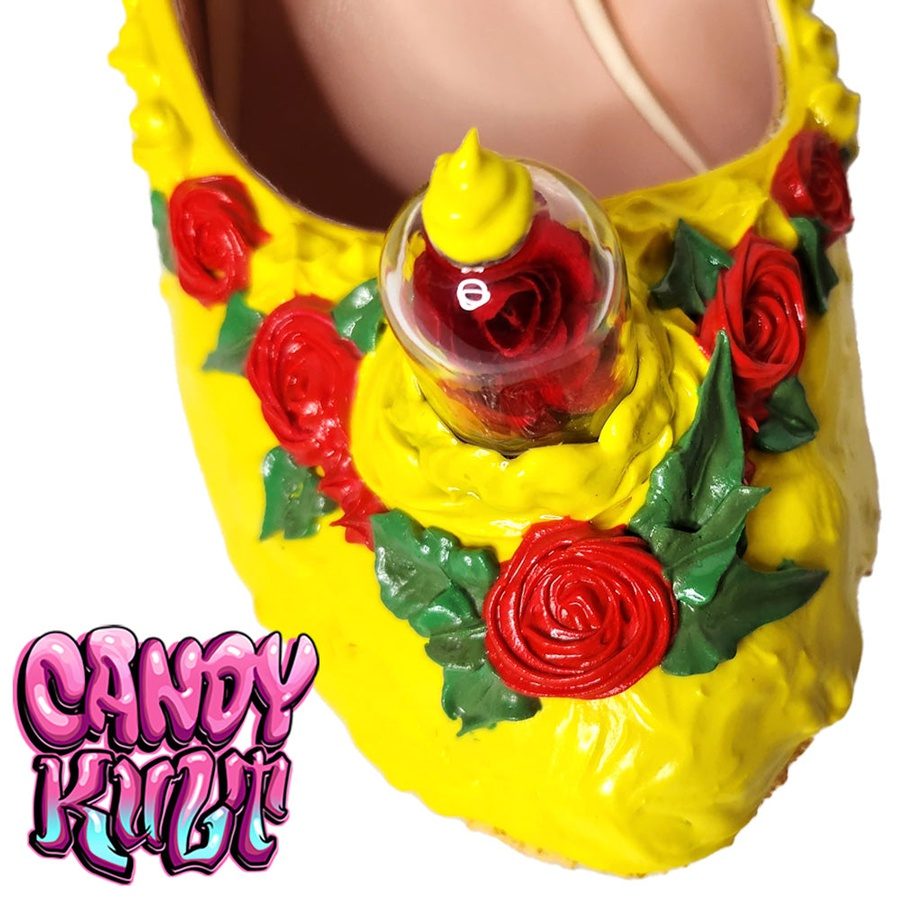 Tale As Old As Time Cake High Heel Shoes - Candy Kult - Candy Cult - Candy Kult Land - Wishbone - Boo Kitty - Panku - Frosti - Toxic Kitten - Hex-Heart - Cult Candy - Cake High Heels - [product_vendor}