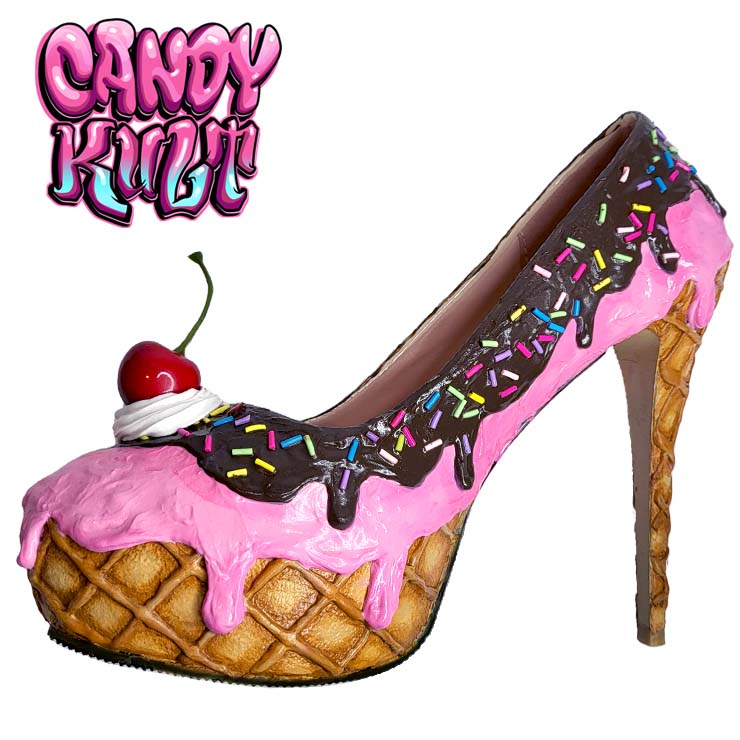 Ice Cream High Heel Shoes - Candy Kult - Candy Cult - Candy Kult Land - Wishbone - Boo Kitty - Panku - Frosti - Toxic Kitten - Hex-Heart - Cult Candy - Cake High Heels - [product_vendor}