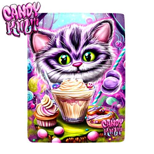 Cheshire Cat Tea Party Candy Kult Micro Fleece Blanket - Candy Kult - Candy Cult - Candy Kult Land - Wishbone - Boo Kitty - Panku - Frosti - Toxic Kitten - Hex-Heart - Cult Candy - Cake High Heels - [product_vendor}