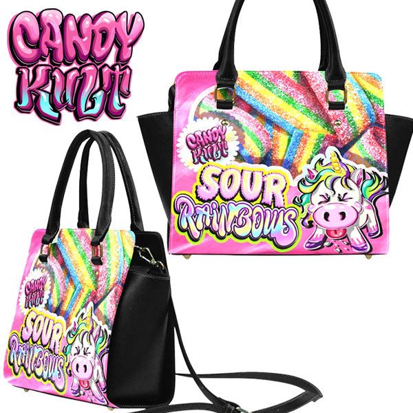 Unicorn Sour Rainbows Candy Kult Crossbody Handbag - Candy Kult - Candy Cult - Candy Kult Land - Wishbone - Boo Kitty - Panku - Frosti - Toxic Kitten - Hex-Heart - Cult Candy - Cake High Heels - [product_vendor}