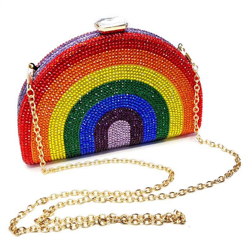 Over The Rainbow Crystalized Clutch Purse / Crossbody - Candy Kult - Candy Cult - Candy Kult Land - Wishbone - Boo Kitty - Panku - Frosti - Toxic Kitten - Hex-Heart - Cult Candy - Cake High Heels - [product_vendor}