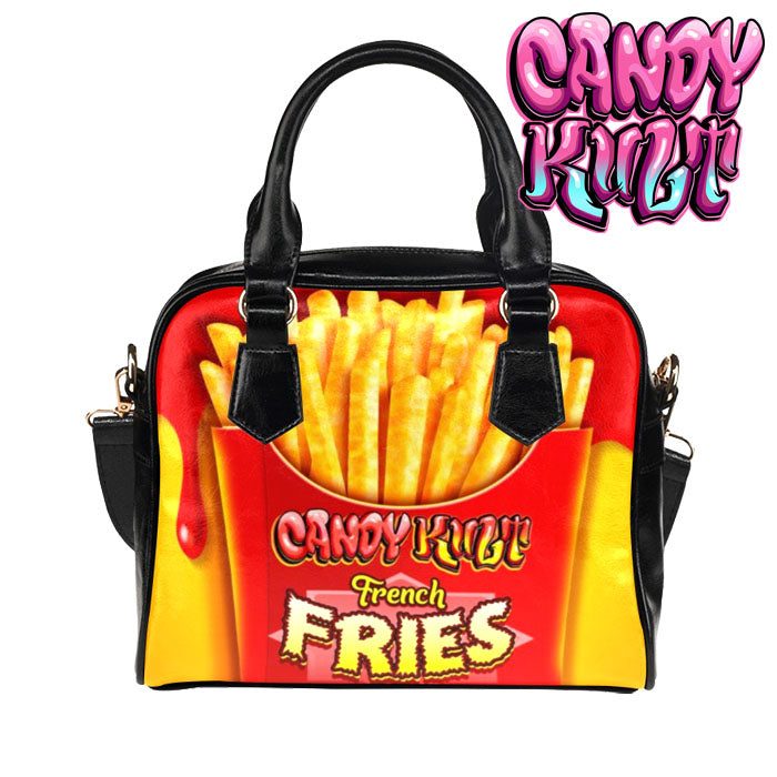 Want Fries With That? Candy Kult Classic Convertible Crossbody Handbag - Candy Kult - Candy Cult - Candy Kult Land - Wishbone - Boo Kitty - Panku - Frosti - Toxic Kitten - Hex-Heart - Cult Candy - Cake High Heels - [product_vendor}