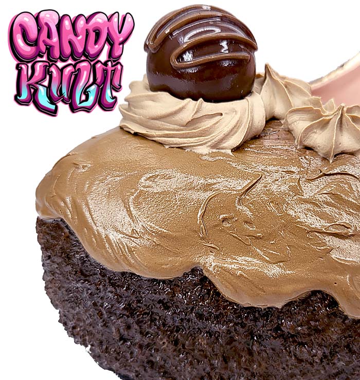 Chocolate Cake High Heel Shoes - Candy Kult - Candy Cult - Candy Kult Land - Wishbone - Boo Kitty - Panku - Frosti - Toxic Kitten - Hex-Heart - Cult Candy - Cake High Heels - [product_vendor}