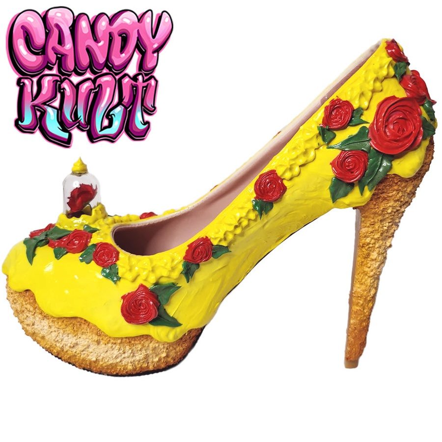 Tale As Old As Time Cake High Heel Shoes - Candy Kult - Candy Cult - Candy Kult Land - Wishbone - Boo Kitty - Panku - Frosti - Toxic Kitten - Hex-Heart - Cult Candy - Cake High Heels - [product_vendor}
