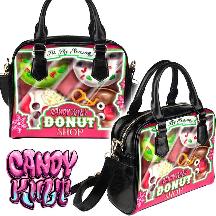 Box Of Christmas Donuts Candy Kult Classic Convertible Crossbody Bag - Candy Kult - Candy Cult - Candy Kult Land - Wishbone - Boo Kitty - Panku - Frosti - Toxic Kitten - Hex-Heart - Cult Candy - Cake High Heels - [product_vendor}