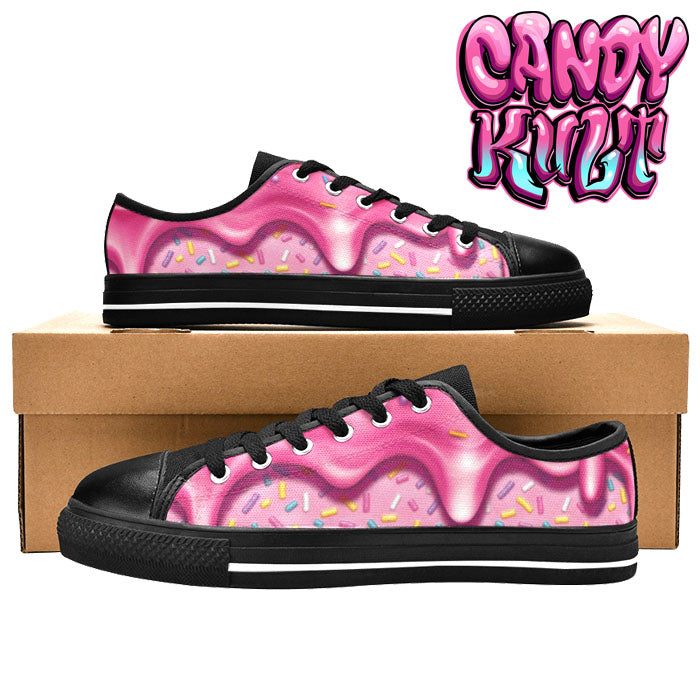 Sprinkles Please Strawberry Men's Low Canvas Shoes - Candy Kult - Candy Cult - Candy Kult Land - Wishbone - Boo Kitty - Panku - Frosti - Toxic Kitten - Hex-Heart - Cult Candy - Cake High Heels - [product_vendor}